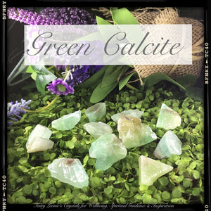 Crystals For Abundance & Prosperity- RAW GREEN CALCITE