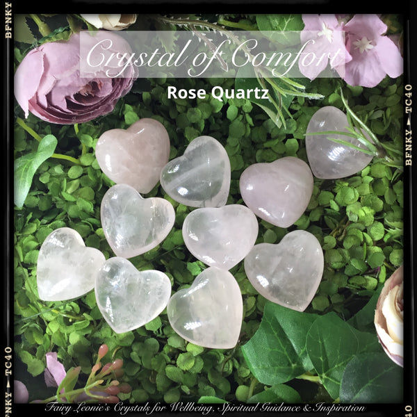 Crystals For Comfort & Nurturing ROSE QUARTZ HEART