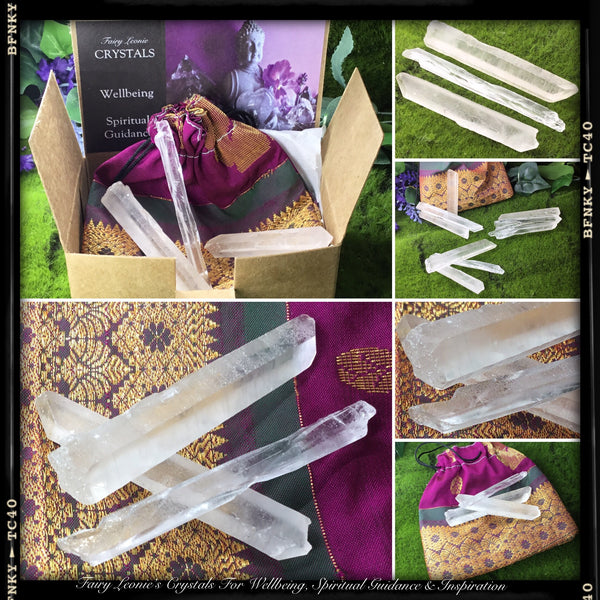Crystals for Healing.  RAISE THE VIBRATION. Lemurian Singing Crystal Kit. Energy tool