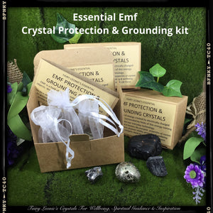 Crystals for Protection. EMF Protection and Grounding Crystal Kit