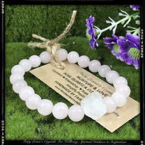 Wearable Energy Bracelet. ROSE QUARTZ FOR SELF LOVE, NURTURE & SUPPORT