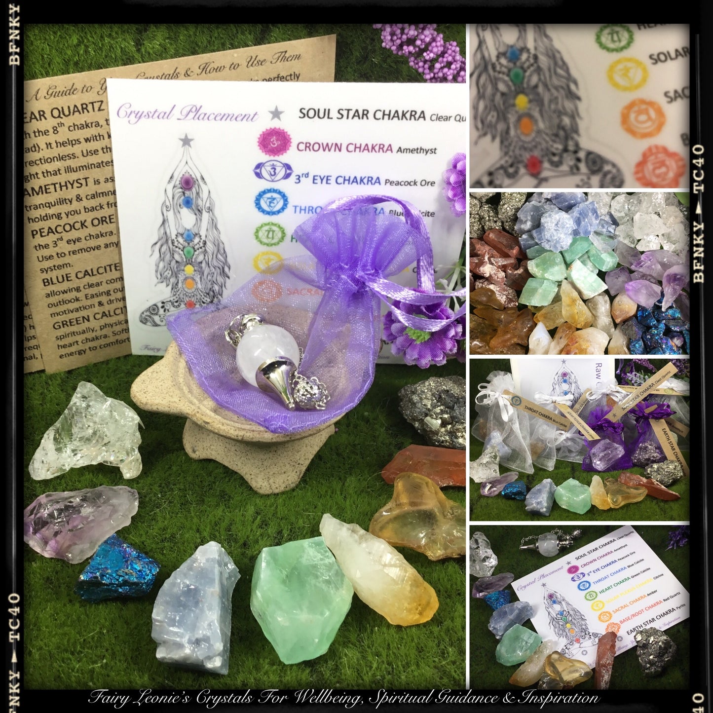 Crystals of Healing  Healers Complete RAW NATURAL Chakra Balance Crystal Set
