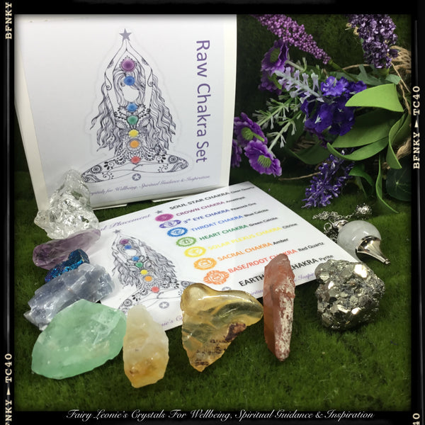 Crystals of Healing  Healers Complete RAW NATURAL Chakra Balance Crystal Set