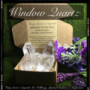 Crystals for Life’s Purpose  CLEAR QUARTZ – “Meditation” Window Points