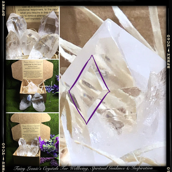 Crystals for Life’s Purpose  CLEAR QUARTZ – “Meditation” Window Points