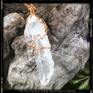 Wearable Energy Natural Pendant Necklace Program your Intention for New Beginnings and Expansion #1