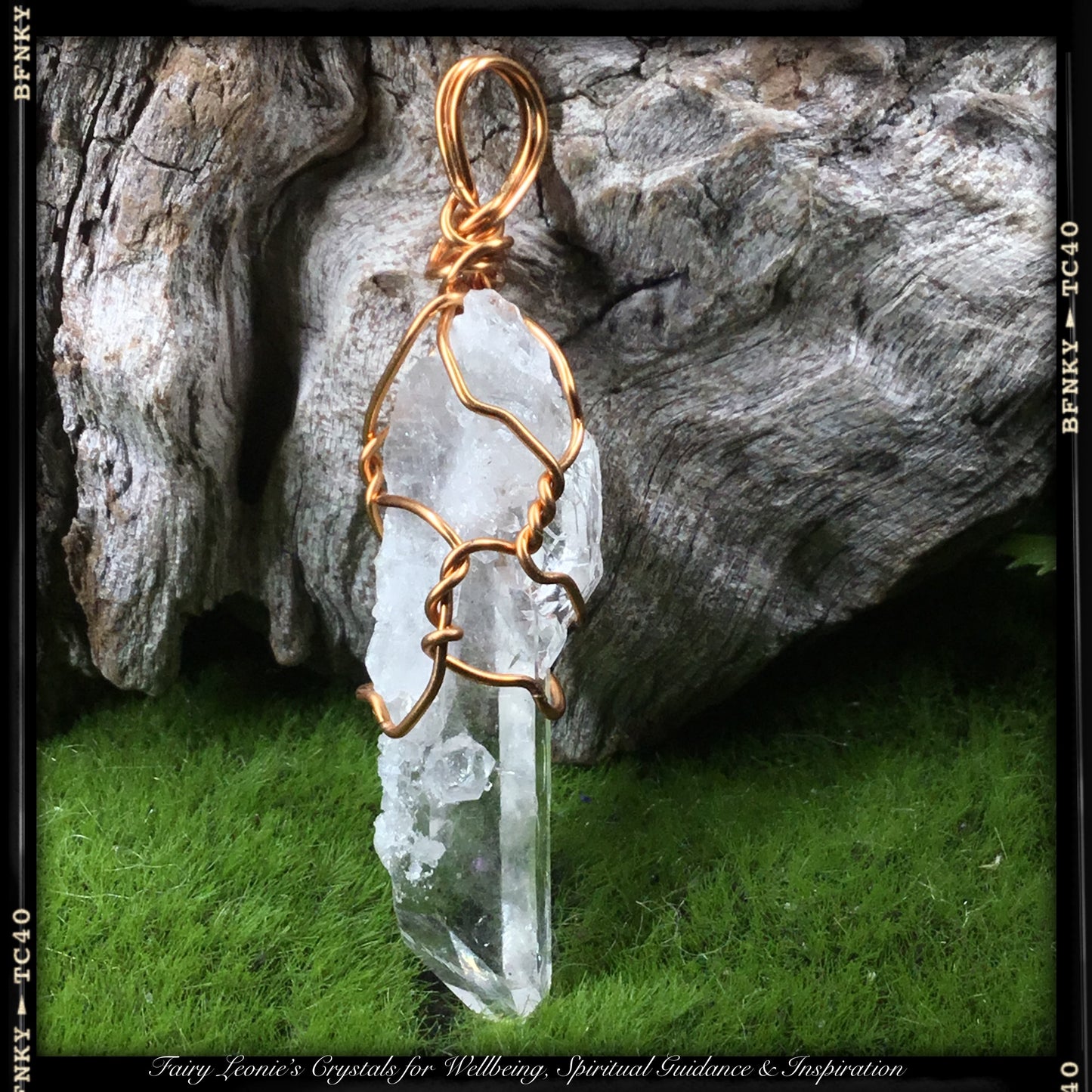 Wearable Energy Natural Pendant Necklace Program your Intention for New Beginnings and Expansion #1