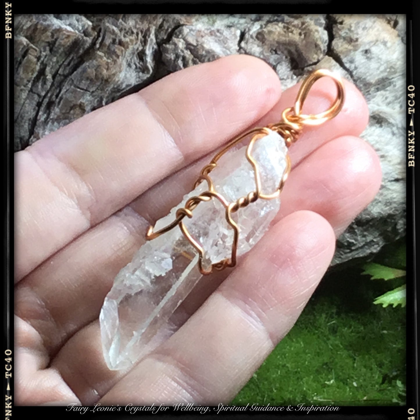 Wearable Energy Natural Pendant Necklace Program your Intention for New Beginnings and Expansion #1
