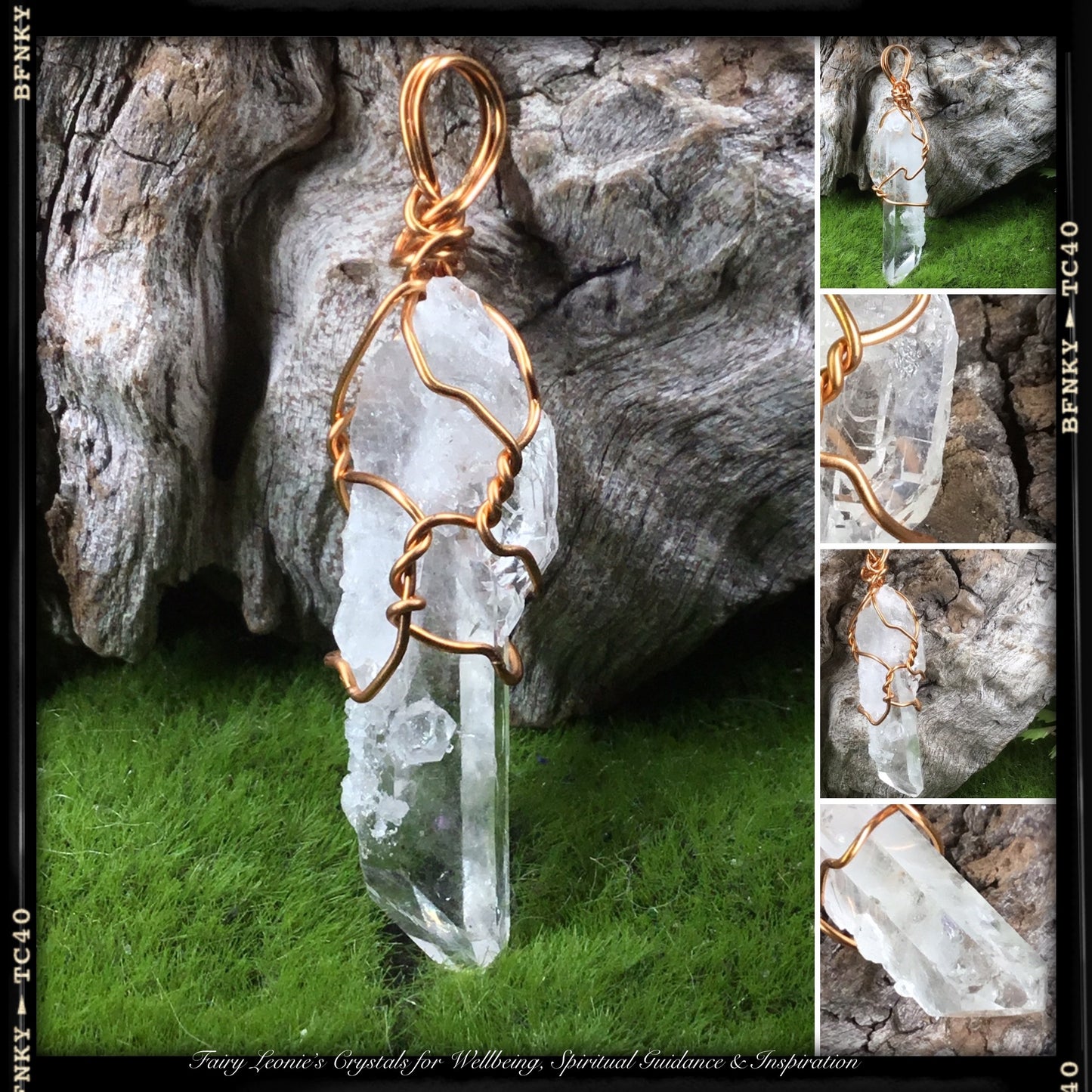 Wearable Energy Natural Pendant Necklace Program your Intention for New Beginnings and Expansion #1