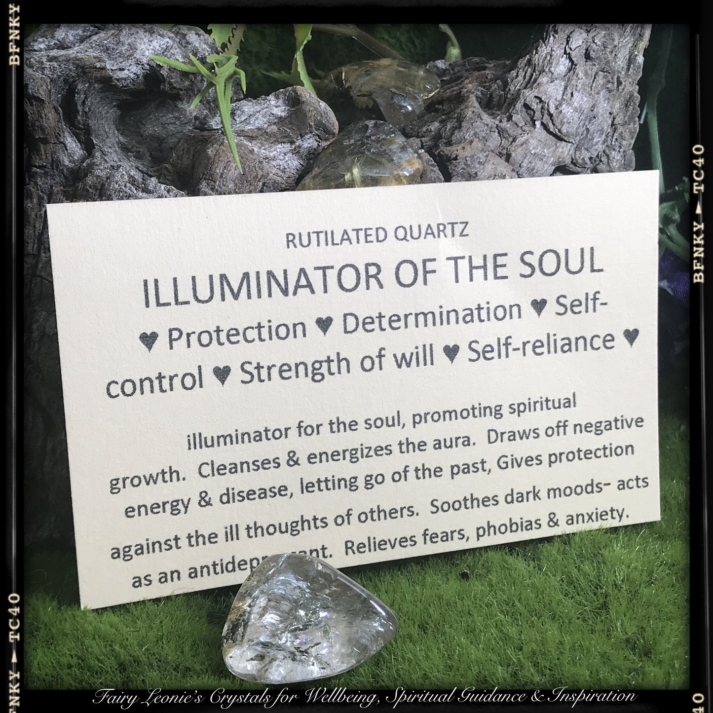 Manifestation- Tumbled RUTILATED QUARTZ Crystals