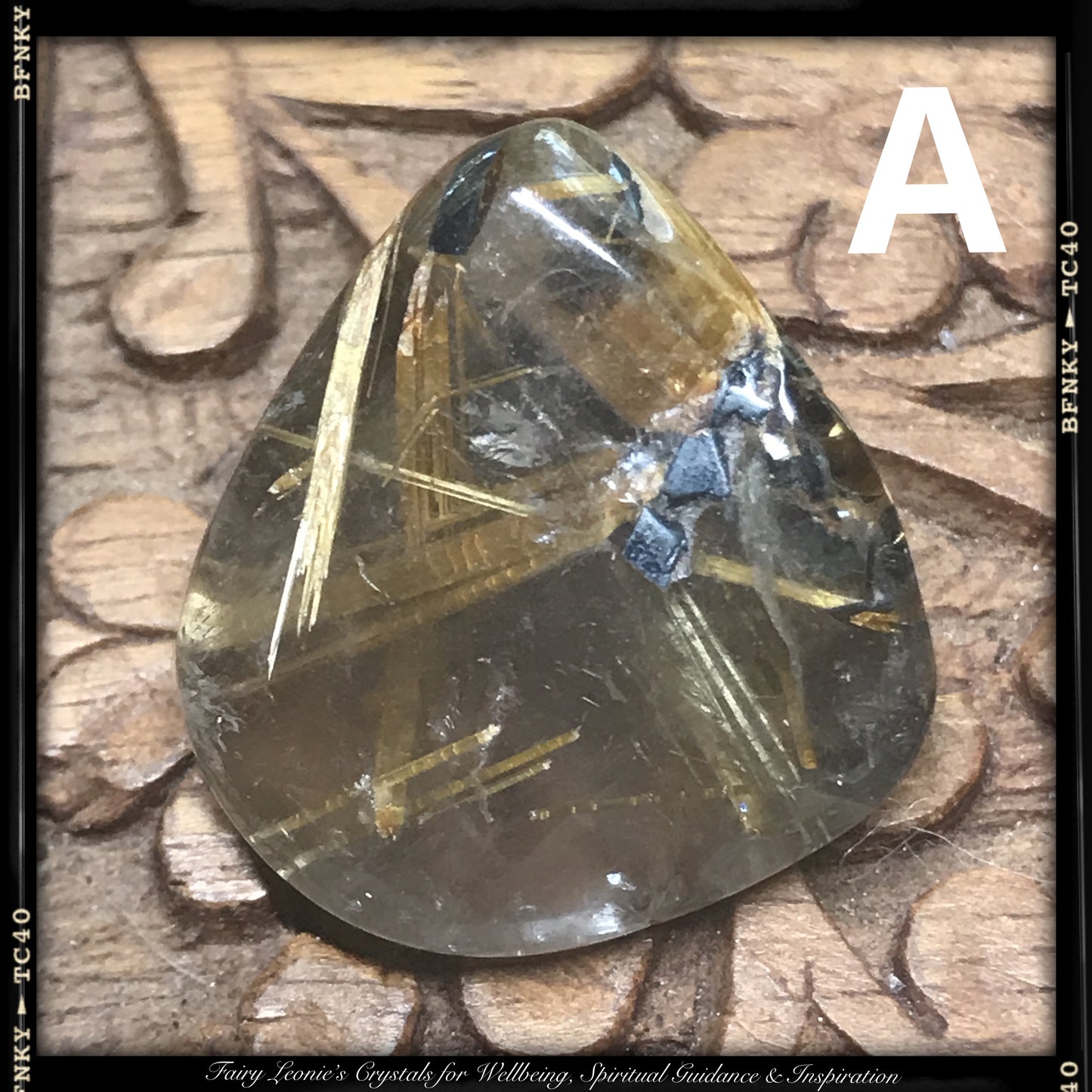 Manifestation- Tumbled RUTILATED QUARTZ Crystals