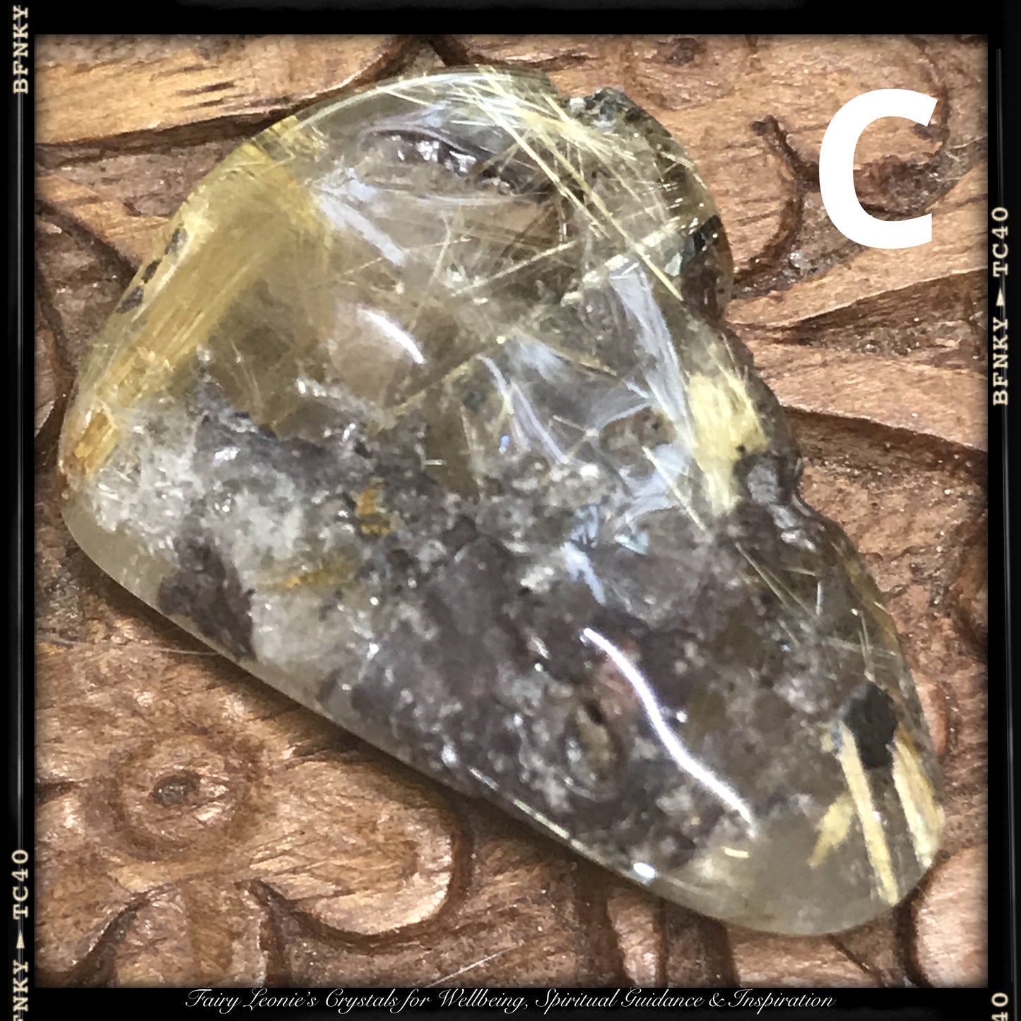 Manifestation- Tumbled RUTILATED QUARTZ Crystals