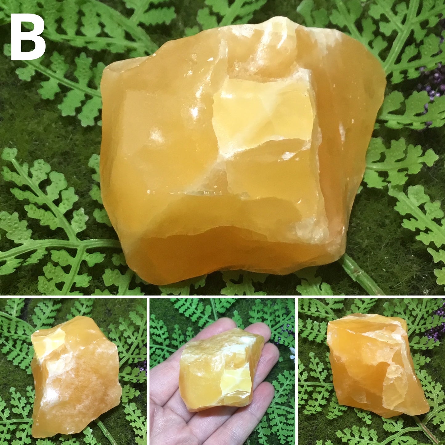 UNEARTHED TREASURE RAW ORANGE/YELLOW CALCITE