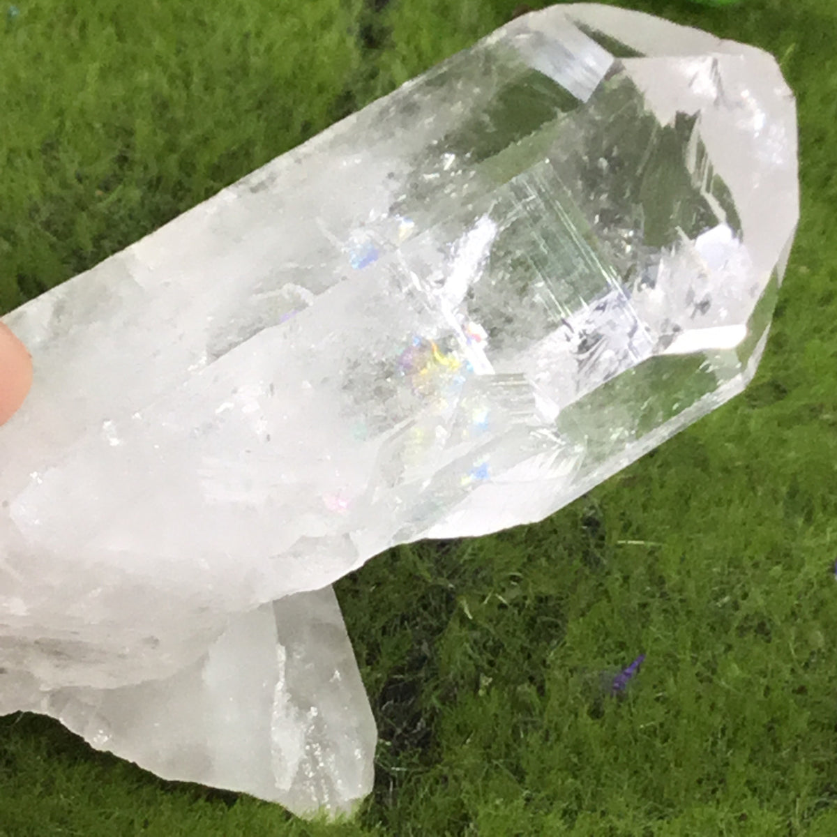 UNEARTHED TREASURE. Collectors Specimen Clear Quartz Natural Point crystal 004 by