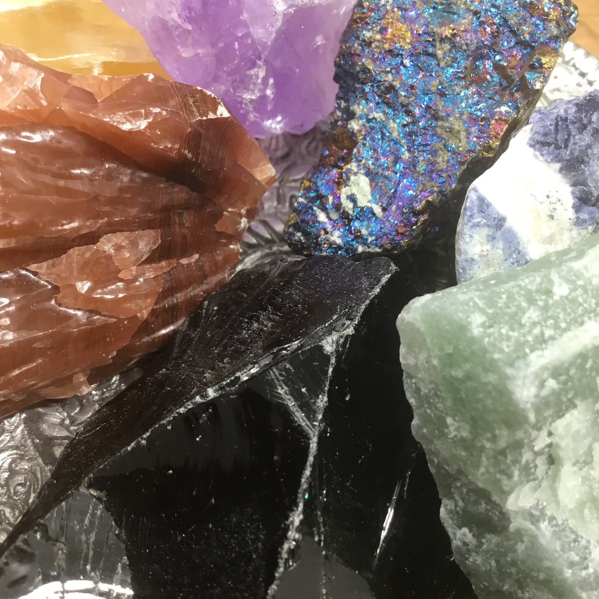 Crystals of Healing  Healers Complete LARGE RAW NATURAL Chakra Balance Crystal Set
