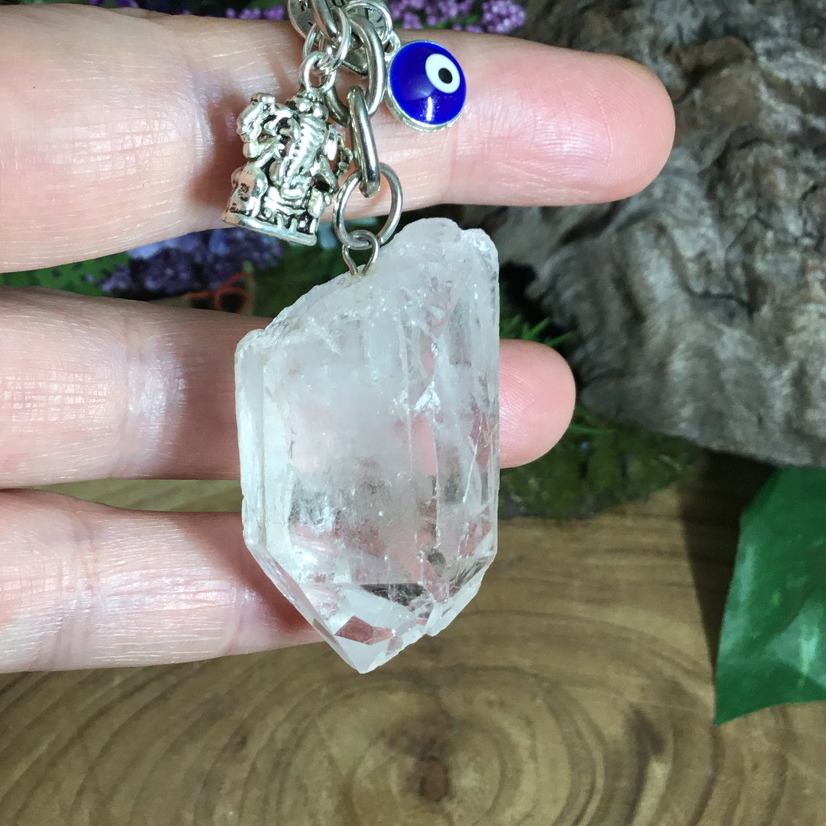 Clear Quartz Soul Mate Keyrings #1
