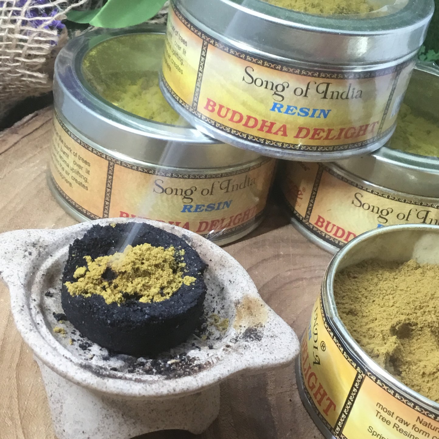 Song of India Incense loose Resin powder - Buddha Delight. Cleanse & Purify