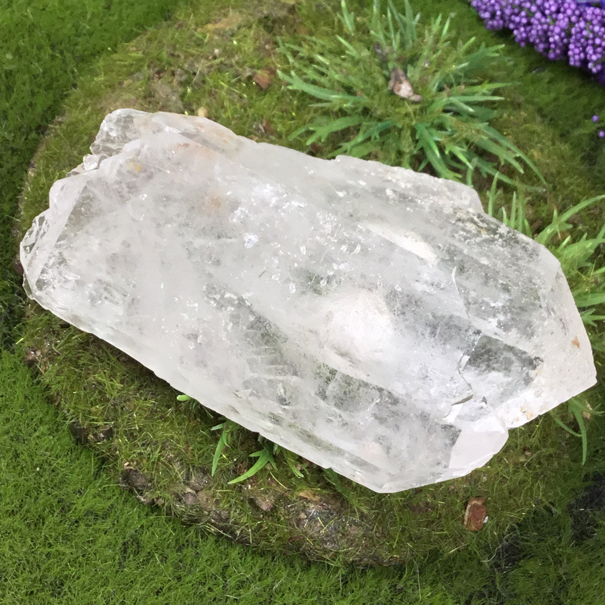 UNEARTHED TREASURE-Natural Double Terminated Clear Quartz Etched Twin Point