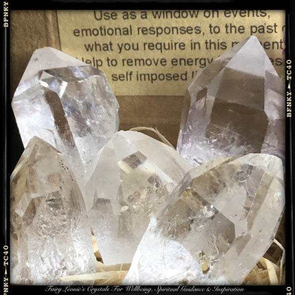 Crystals for Life’s Purpose  CLEAR QUARTZ – “Meditation” Window Points