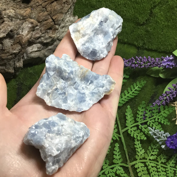 UNEARTHED TREASURE RAW BLUE CALCITE