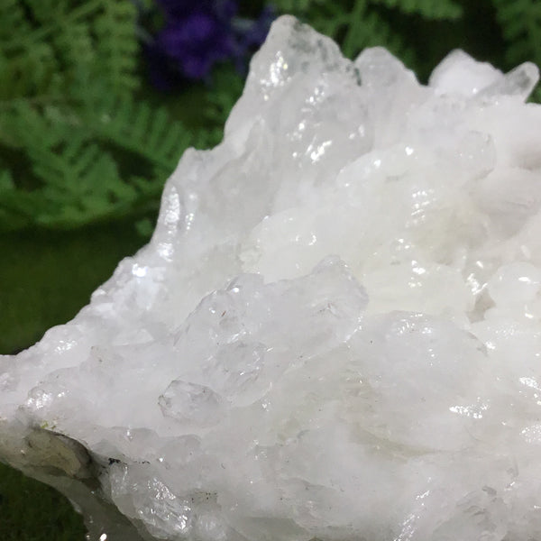 UNEARTHED TREASURE RARE White Aragonite, Selenite and White Calcite Cluster