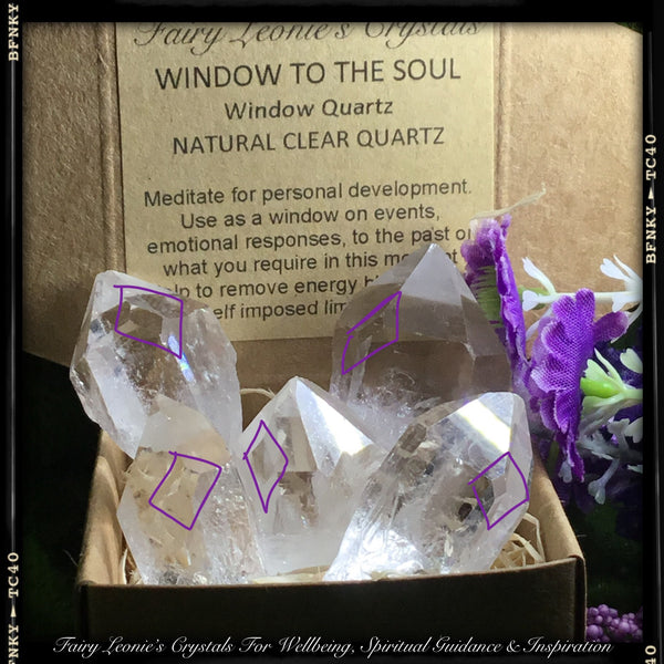 Crystals for Life’s Purpose  CLEAR QUARTZ – “Meditation” Window Points