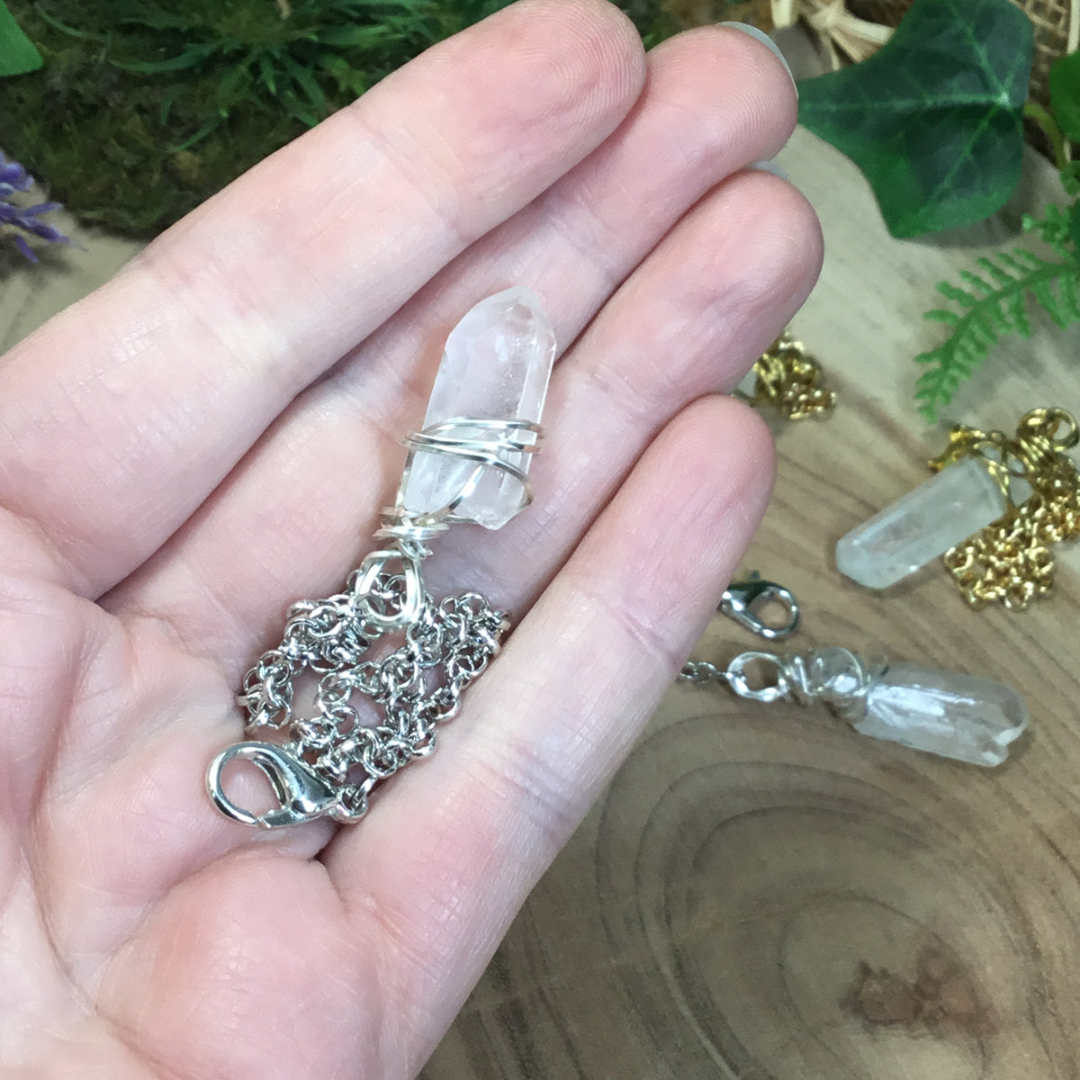 DIY create your own pendulum crystal chain. Divination- Energy Work Tool