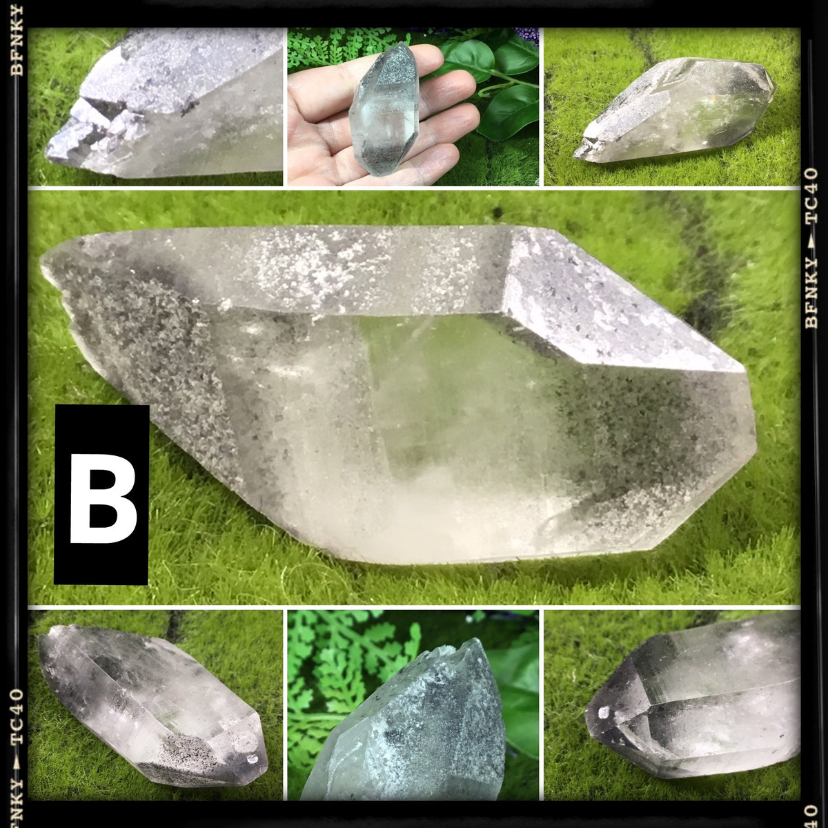 natural double terminated healimg shamanic point quartz wand B multiple pictures