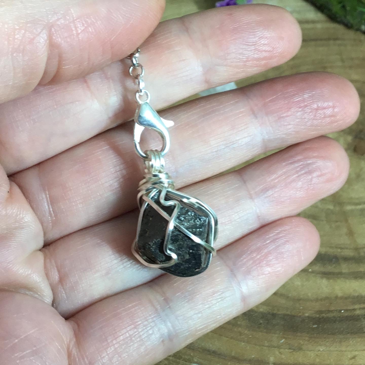 Octahedron Magnetite Pendulum - Aura cleaning & Geopathic Stress. Divination - Energy Work Tool