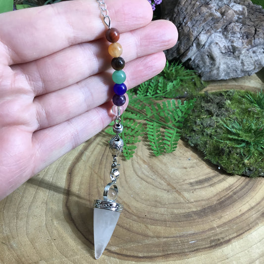 CLEAR QUARTZ PENDULUM- Energy Sensing and Divination