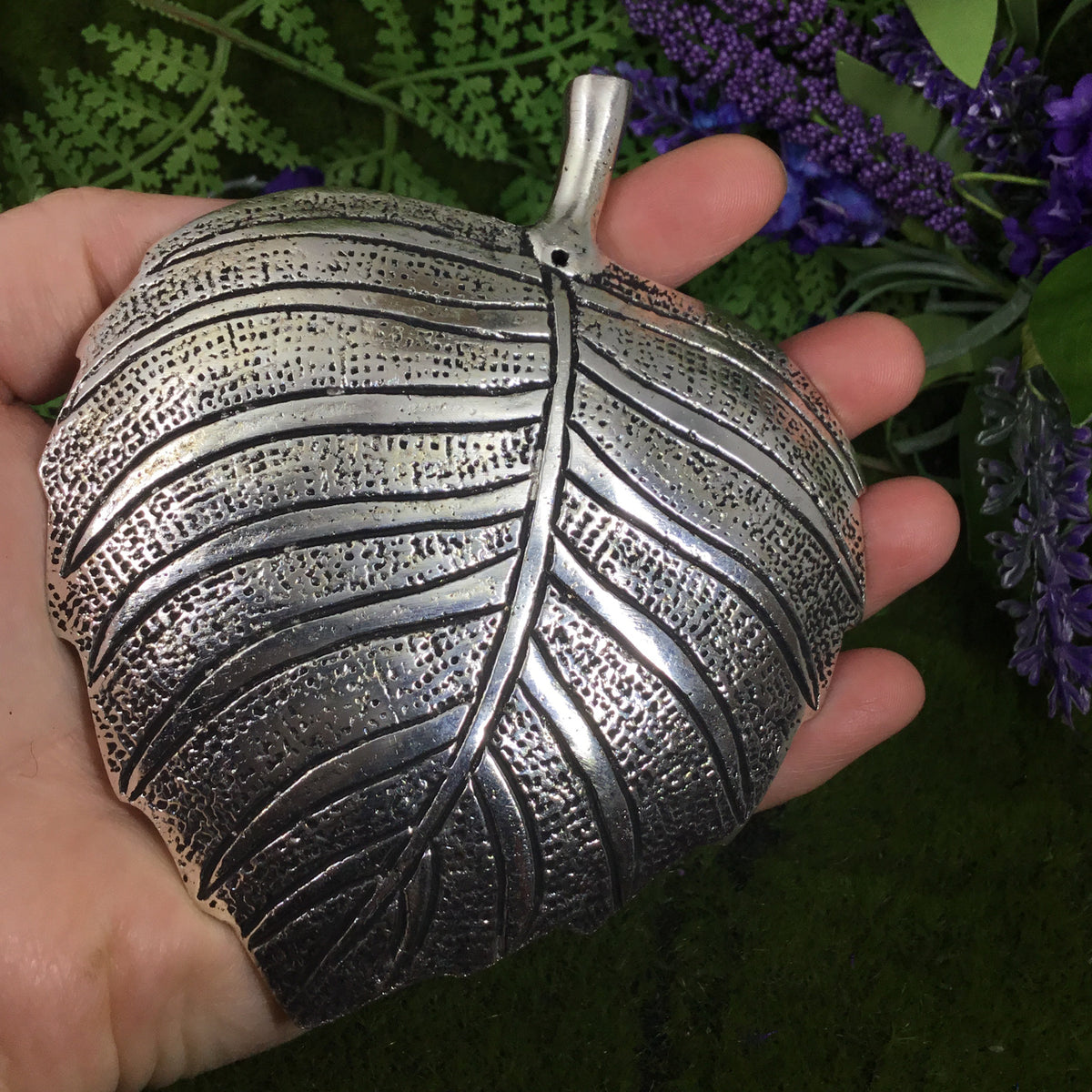 Leaf Shaped incense Burner, Trinket Bowl, crystal holder.