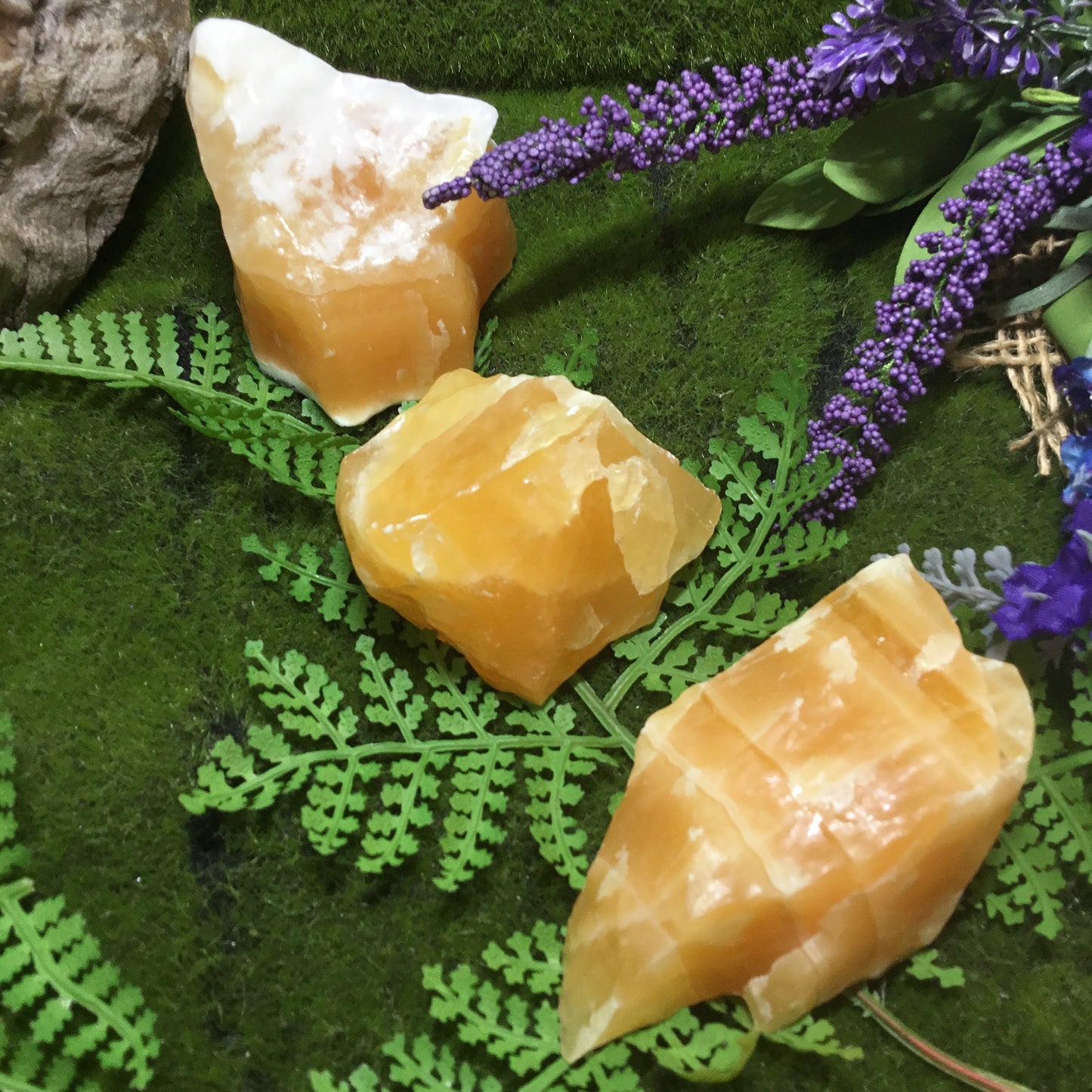 UNEARTHED TREASURE RAW ORANGE/YELLOW CALCITE