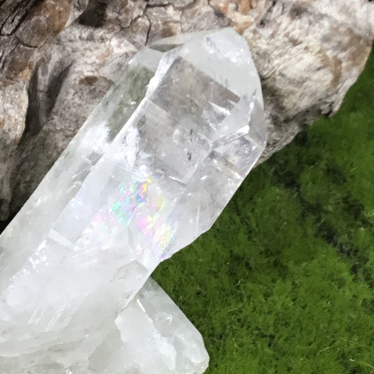 UNEARTHED TREASURE. Collectors Specimen Clear Quartz Natural Point crystal 004 by