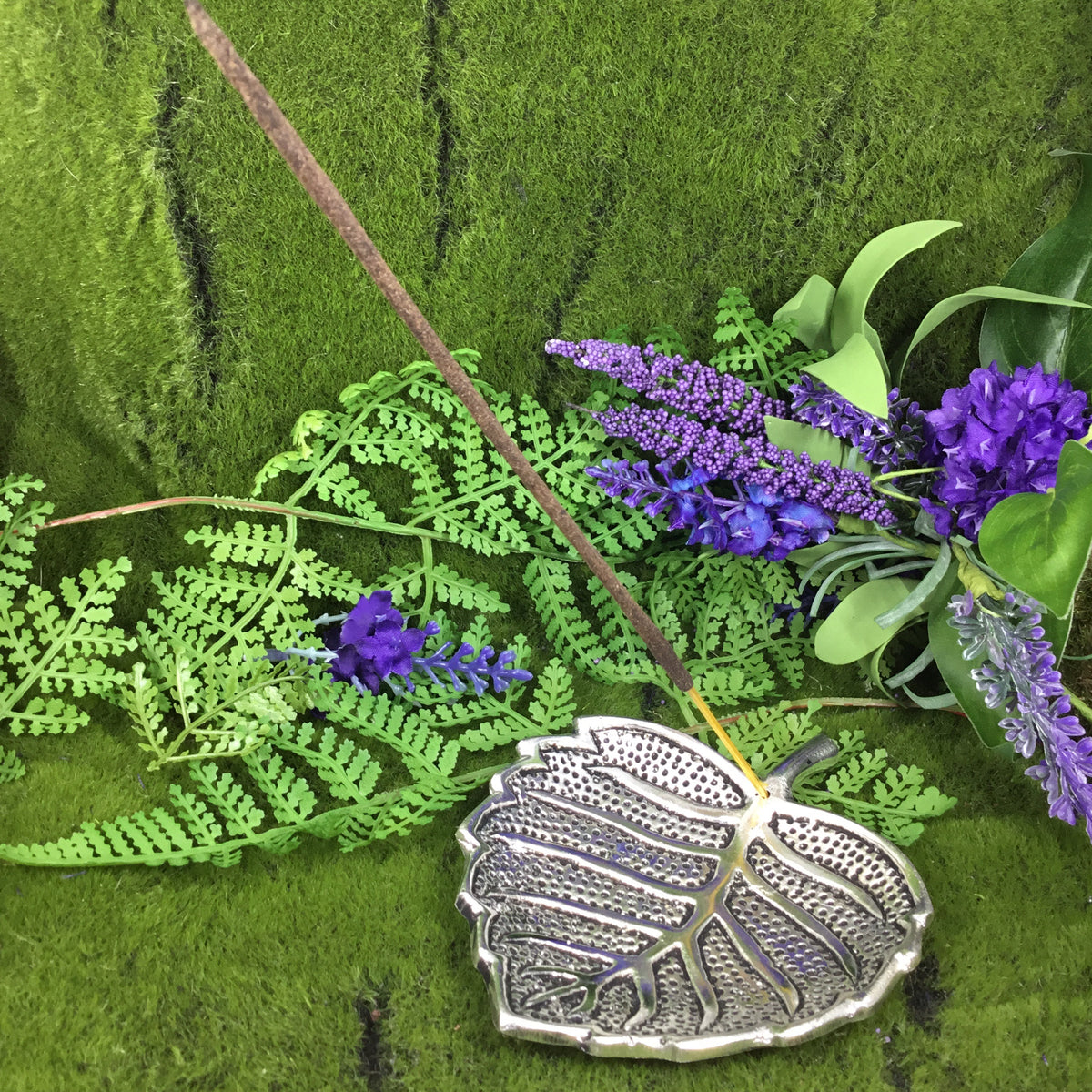 Leaf Shaped incense Burner, Trinket Bowl, crystal holder.