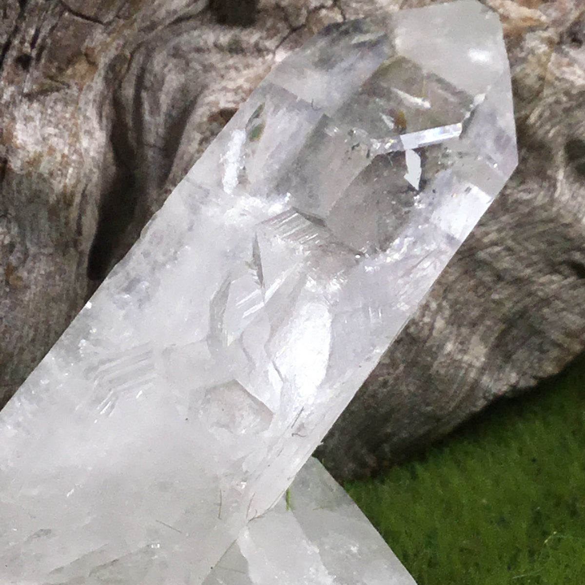 UNEARTHED TREASURE. Collectors Specimen Clear Quartz Natural Point crystal 004 by
