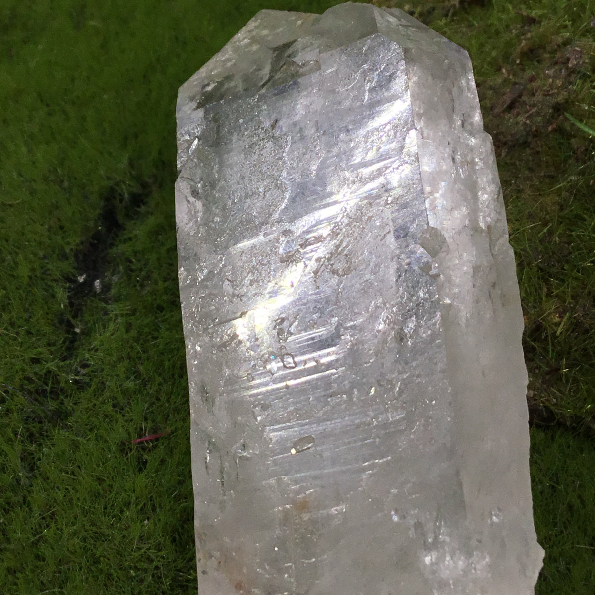 UNEARTHED TREASURE-Natural Double Terminated Clear Quartz Etched Twin Point