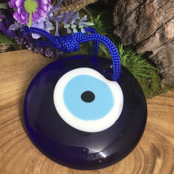 Glass Evil Eye medium large protection charm