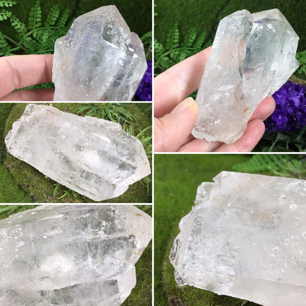 UNEARTHED TREASURE-Natural Double Terminated Clear Quartz Etched Twin Point