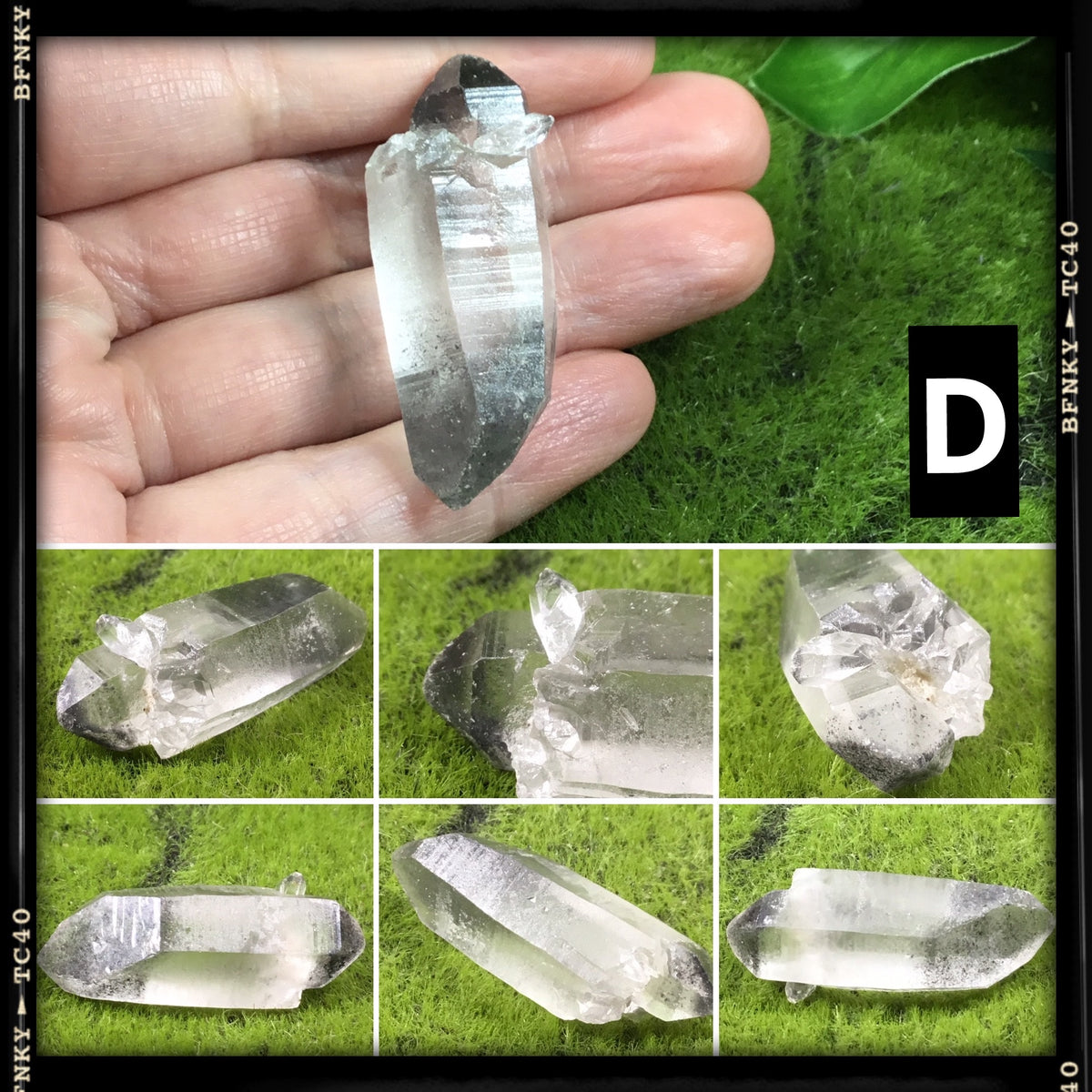 natural double terminated healimg shamanic point quartz wand D multiple pictures