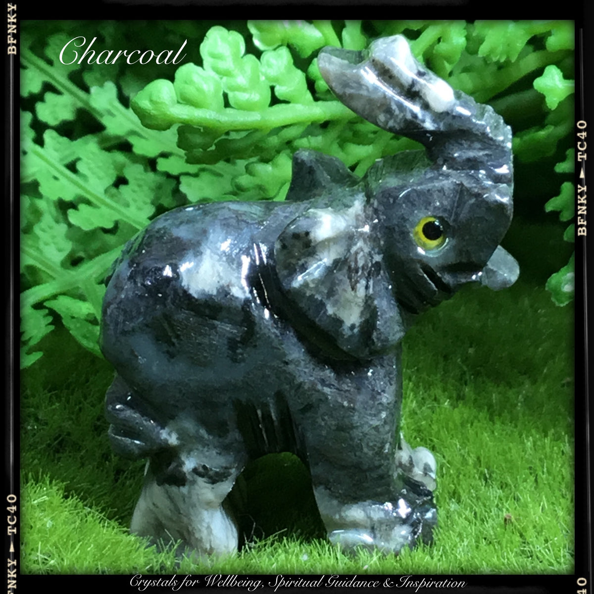 CRYSTALS FOR ABUNDANCE AND PROSPERITY. Hand carved  Elephant