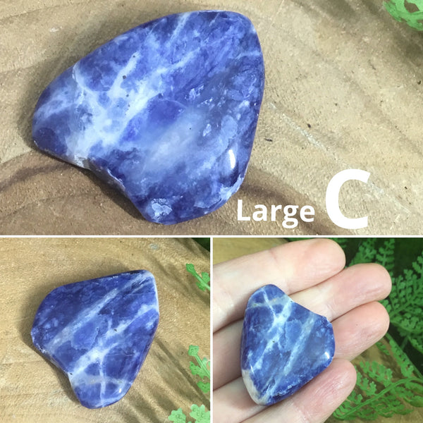 CRYSTALS FOR CONFIDENCE & COURAGE Sodalite Tumbles