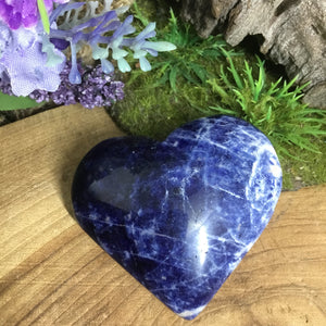 Sodalite Heart Crystal