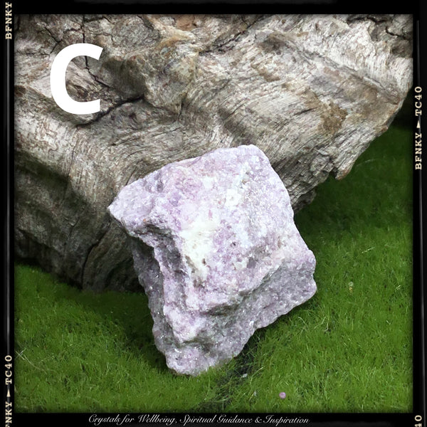 Crystals for Peace and Tranquility. RAW LEPIDOLITE