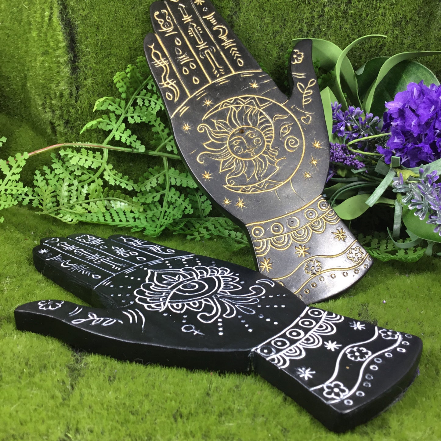 Hand of Fortune Incense Holder Altar Plate