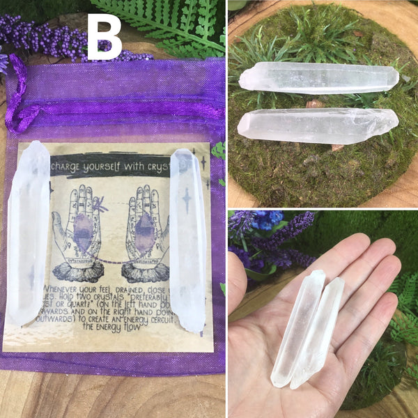 Crystals for healing and wellbeing - crystal recharge set