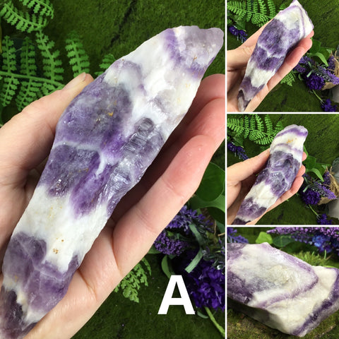 UNEARTHED TREASURE chevron amethyst natural wands