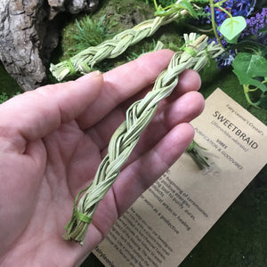CLEANSE & PURIFY- sweetgrass braid smudge grass