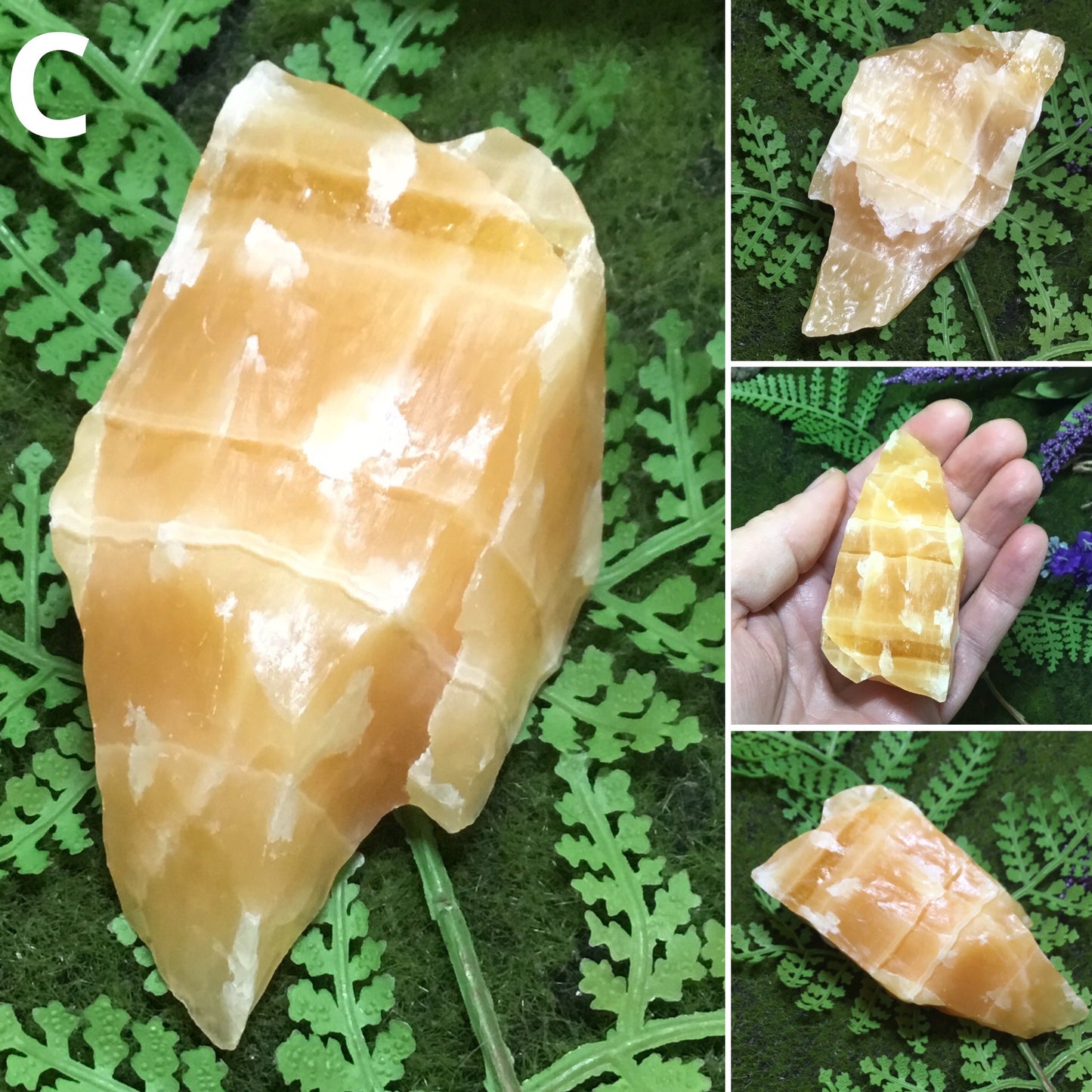 UNEARTHED TREASURE RAW ORANGE/YELLOW CALCITE
