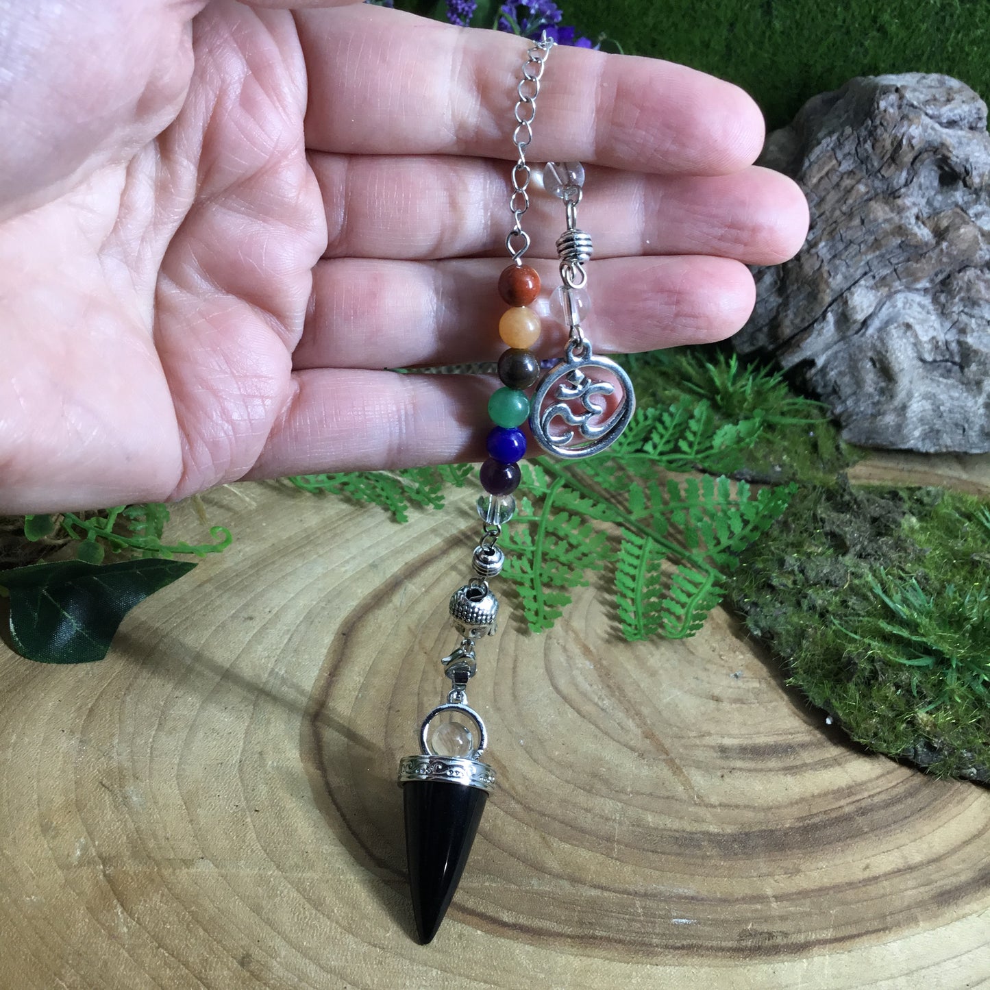 ONYX PENDULUM- Energy Sensing and Divination. Energy Work Tool