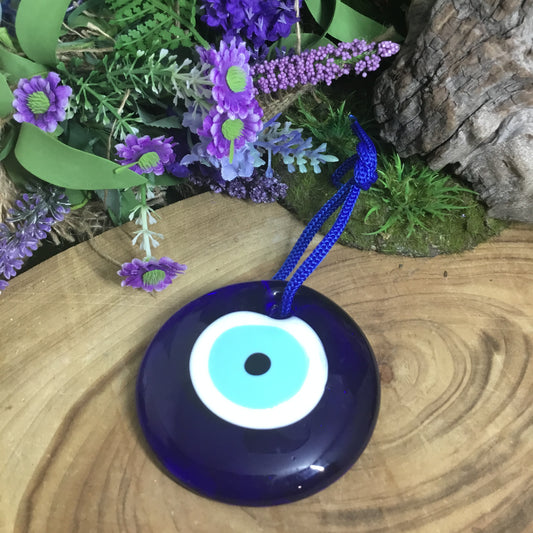 Glass Evil Eye medium large protection charm